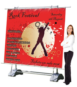 horizon outdoor banner stand graphic