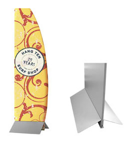 wedge tension banner stand graphic